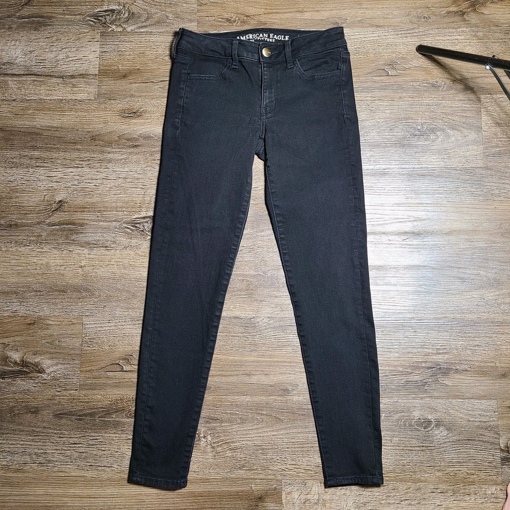 American‎ Eagle Outfitters Super Stretch Jegging skinny jean black Size 4